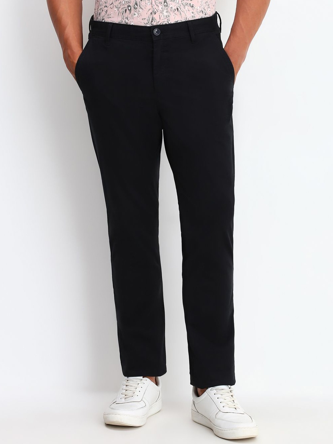

Allen Solly Men Trousers, Black