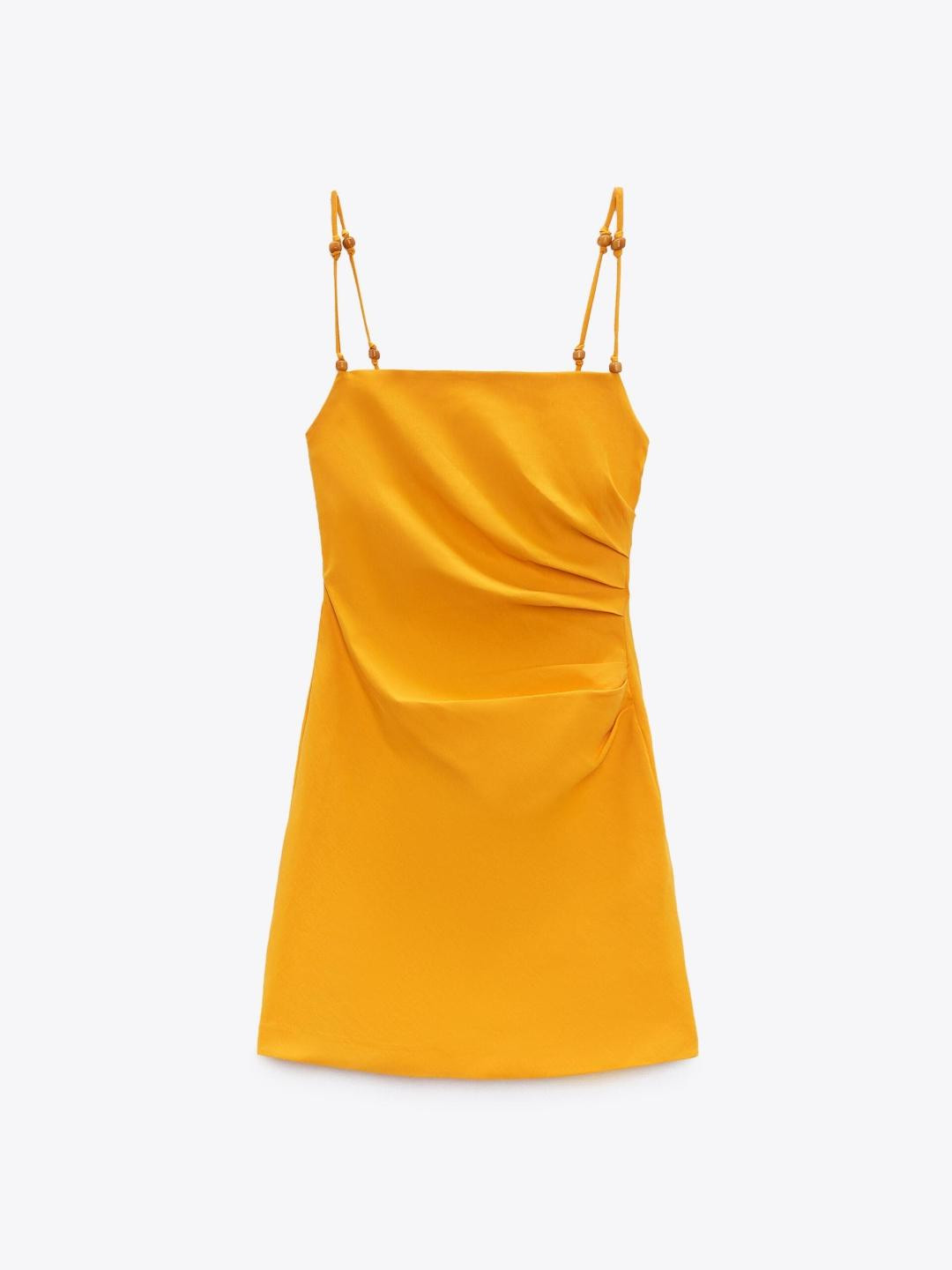 

ZARA Women Orange Dress