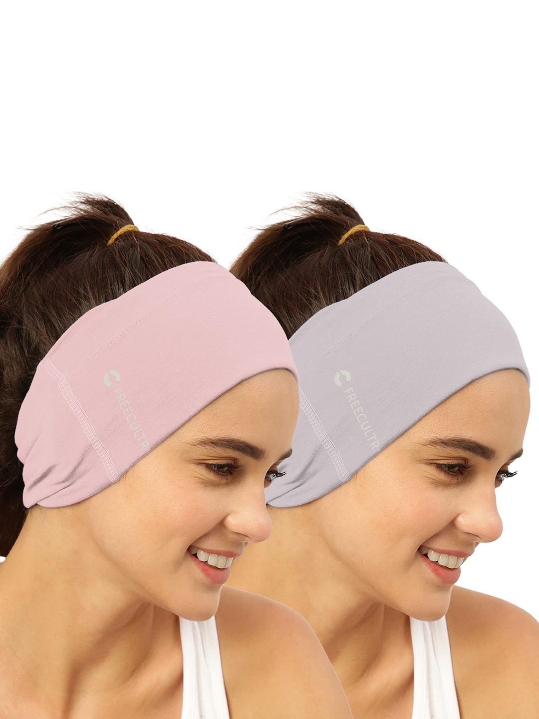 

FREECULTR Pack Of 3 Unisex Bandana Headband, Peach