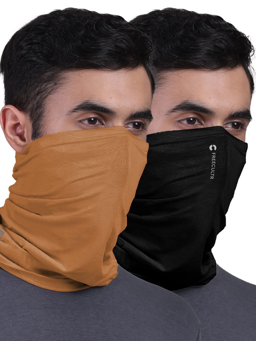 

FREECULTR Unisex Pack Of 2 Bandana Headband, Black