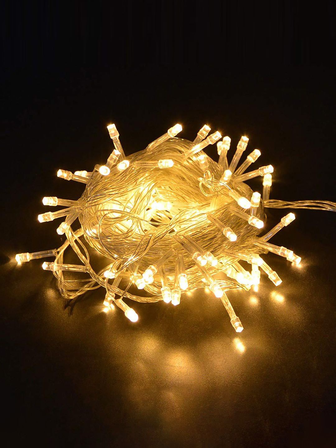 

Kuber Industries White 4 Pieces Rice Shape String Light
