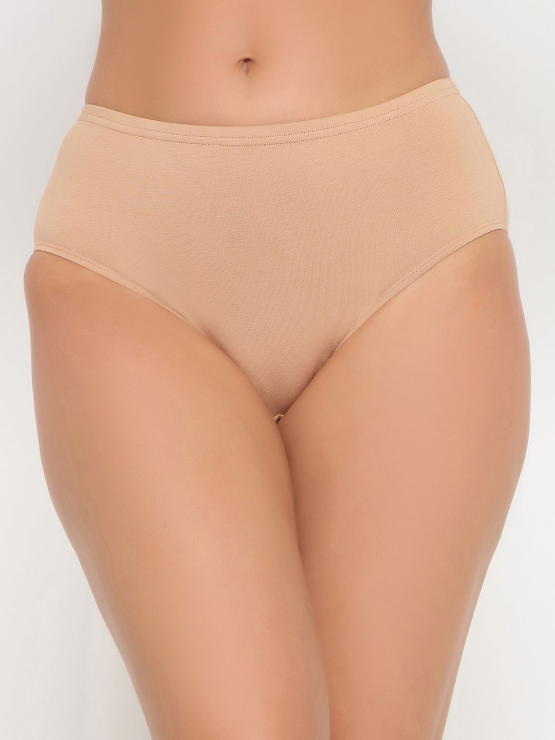 

Clovia Women Solid Mid-Rise Inner Elastic Hipster Briefs, Beige