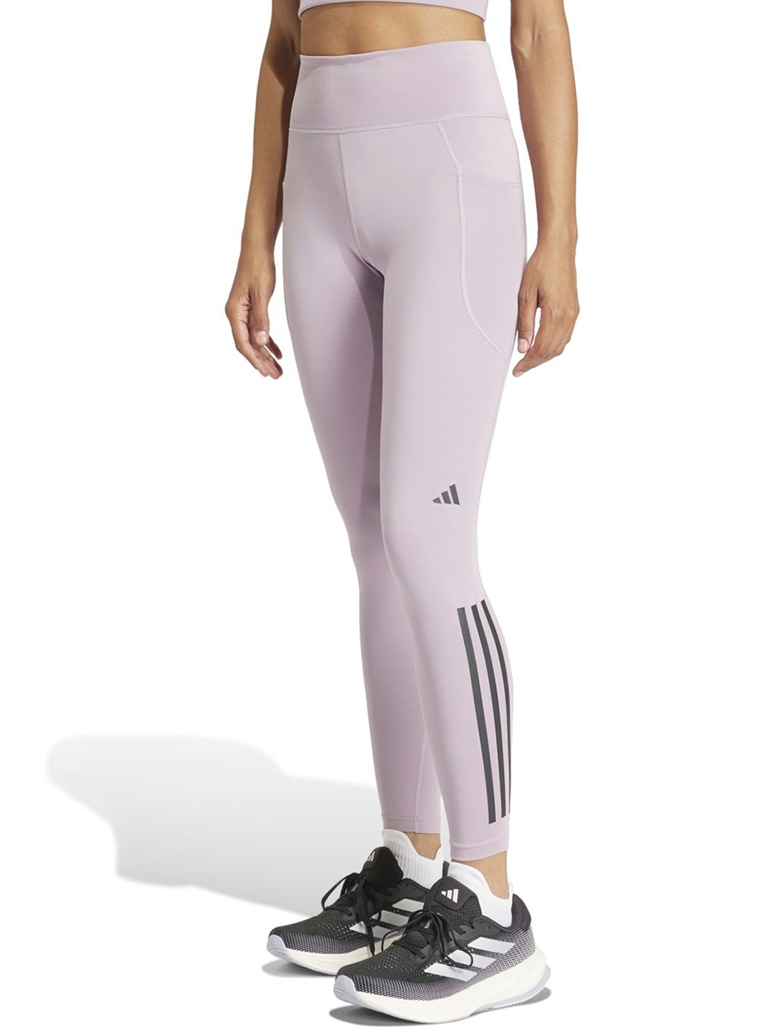 

ADIDAS DailyRun 3S 7/8 Women Solid Tights, Purple