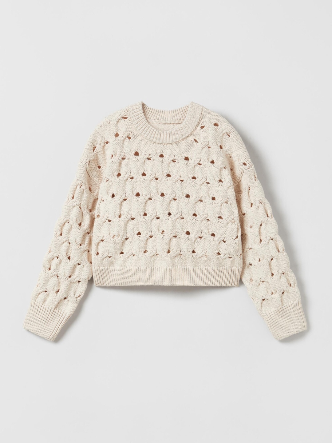 

ZARA Girls Beige Sweater