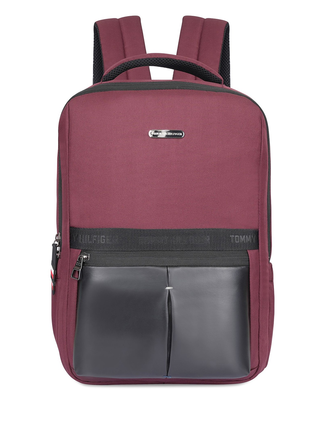 

Tommy Hilfiger Unisex Solid Up to 14 inch Laptop Ergonomic Backpack 20 L, Maroon