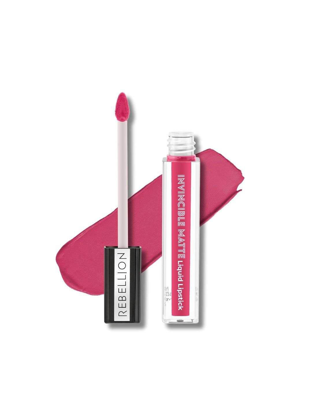 

Rebellion Cosmetics Invincible Matte Liquid Lipstick-28.27 g-Fair Lass 07, Fuchsia