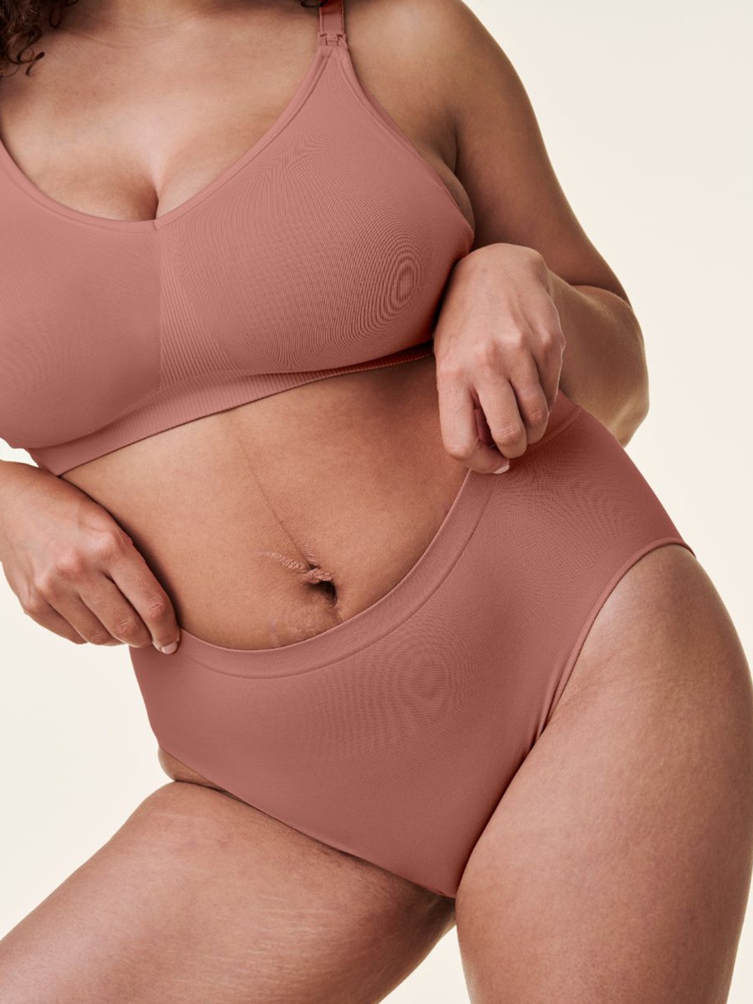 

Bravado Designs Women High-Rise Maternity Briefs, Rose