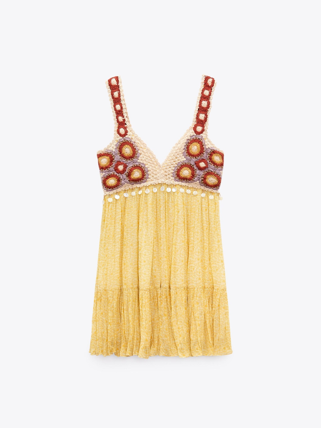 

ZARA Women Yellow Dress