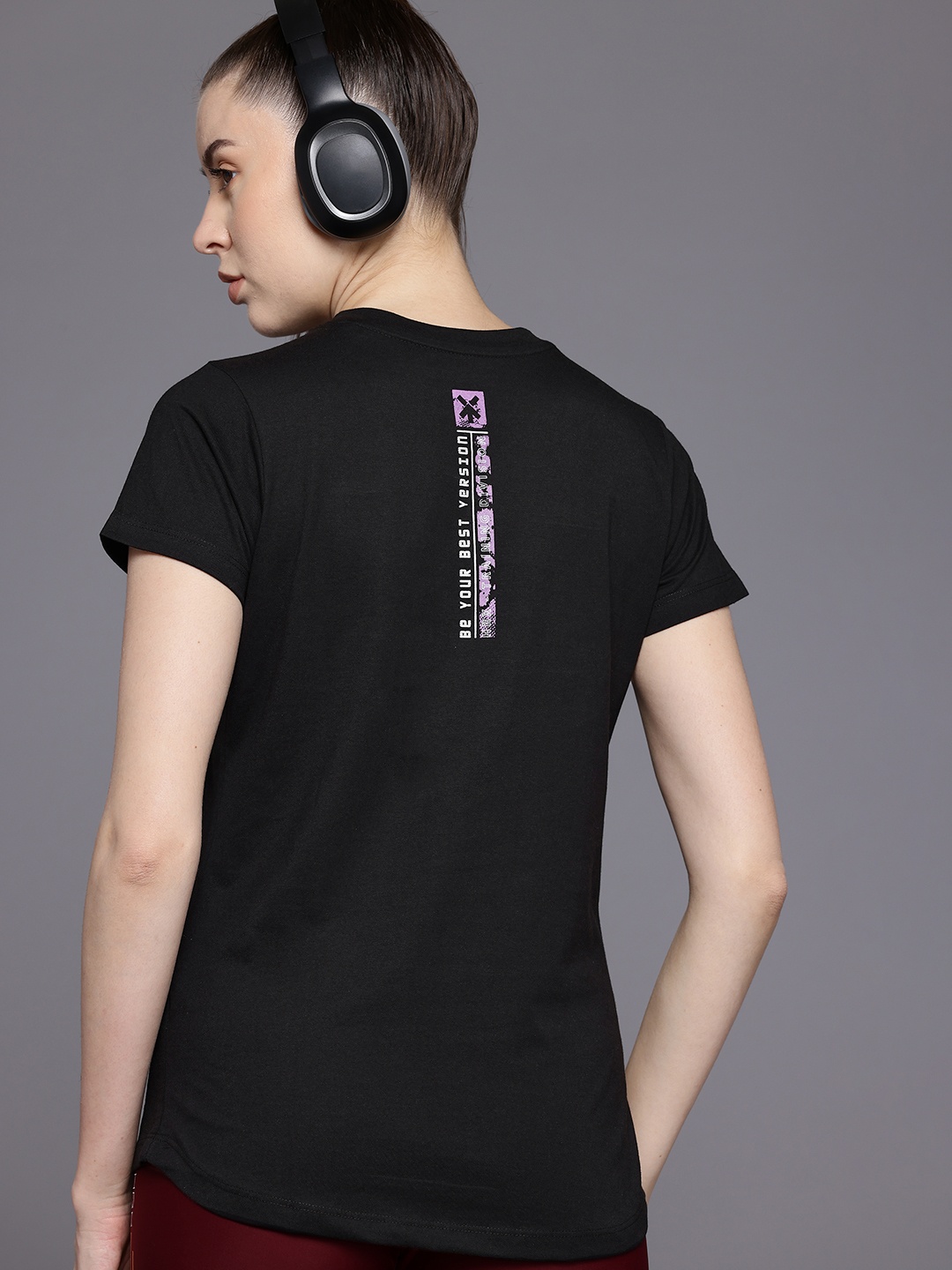 

HRX by Hrithik Roshan Women Training T-shirt, Black