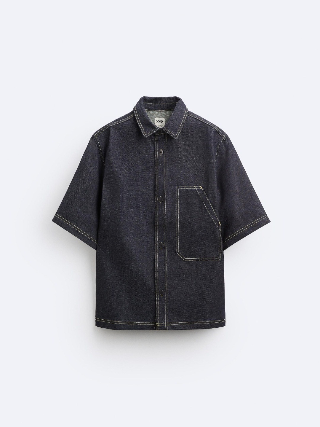 

ZARA Men Blue Shirts