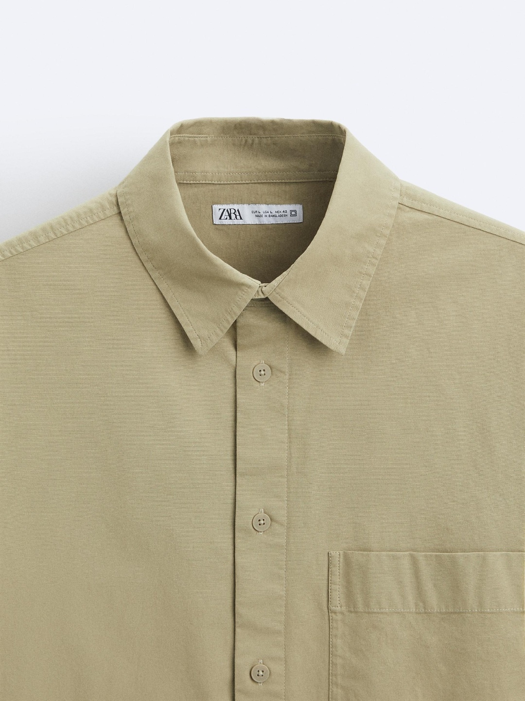 

ZARA Men Khaki Shirts