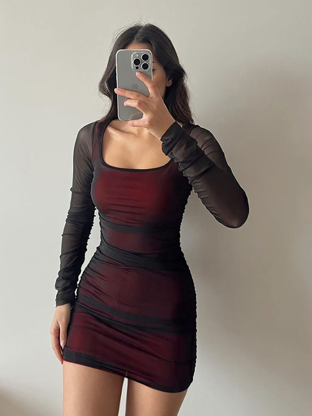 

StyleCast x Revolte Women Bodycon Mini Dress, Red