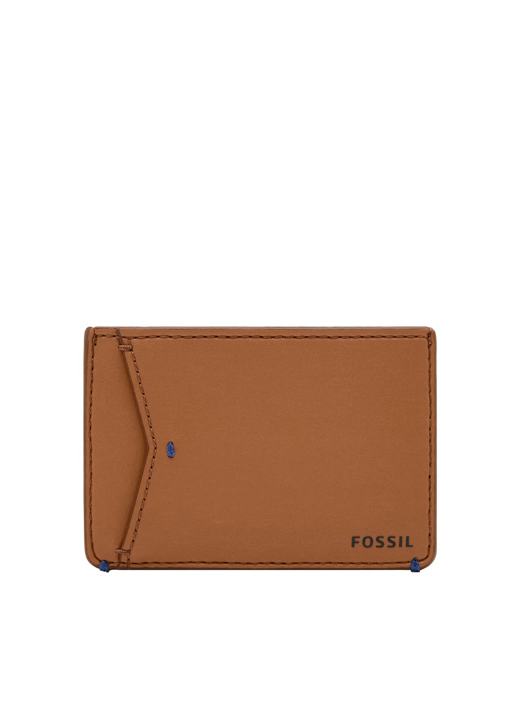 

Fossil Men Solid PU Card Holder, Brown