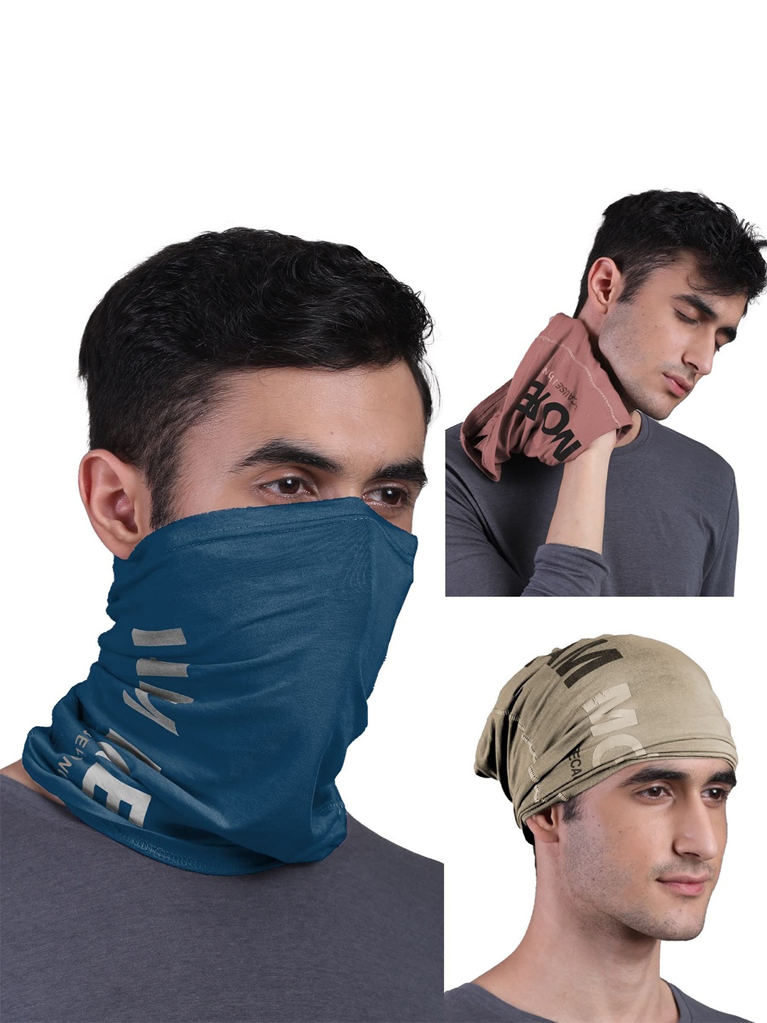 

FREECULTR Unisex Pack of 3 Bandana Headband, Peach