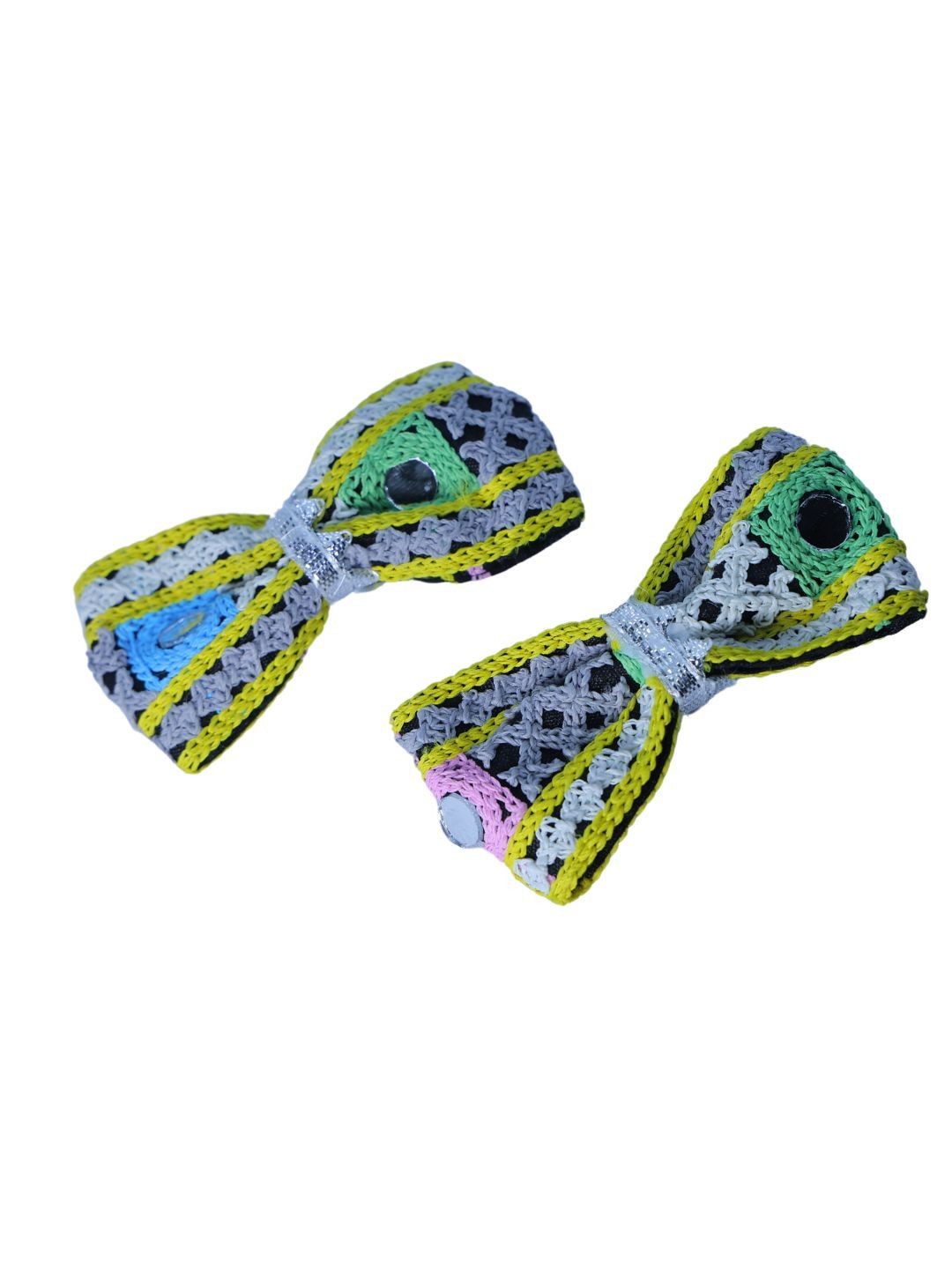 

Arendelle Girls Set Of 2 Bow Alligator Hair Clips, Yellow