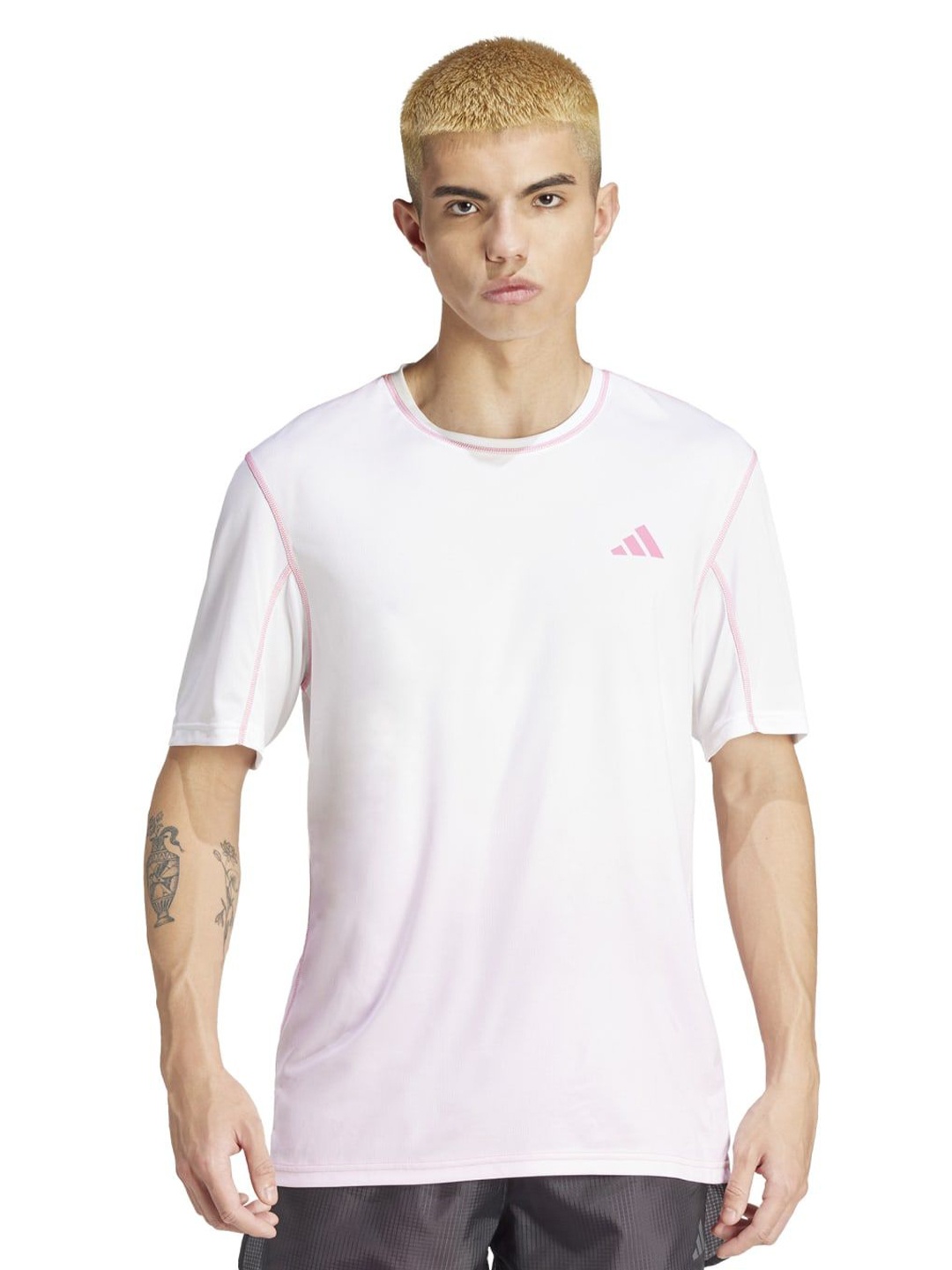 

ADIDAS TOKYO TEE Round Neck T-Shirt, Pink