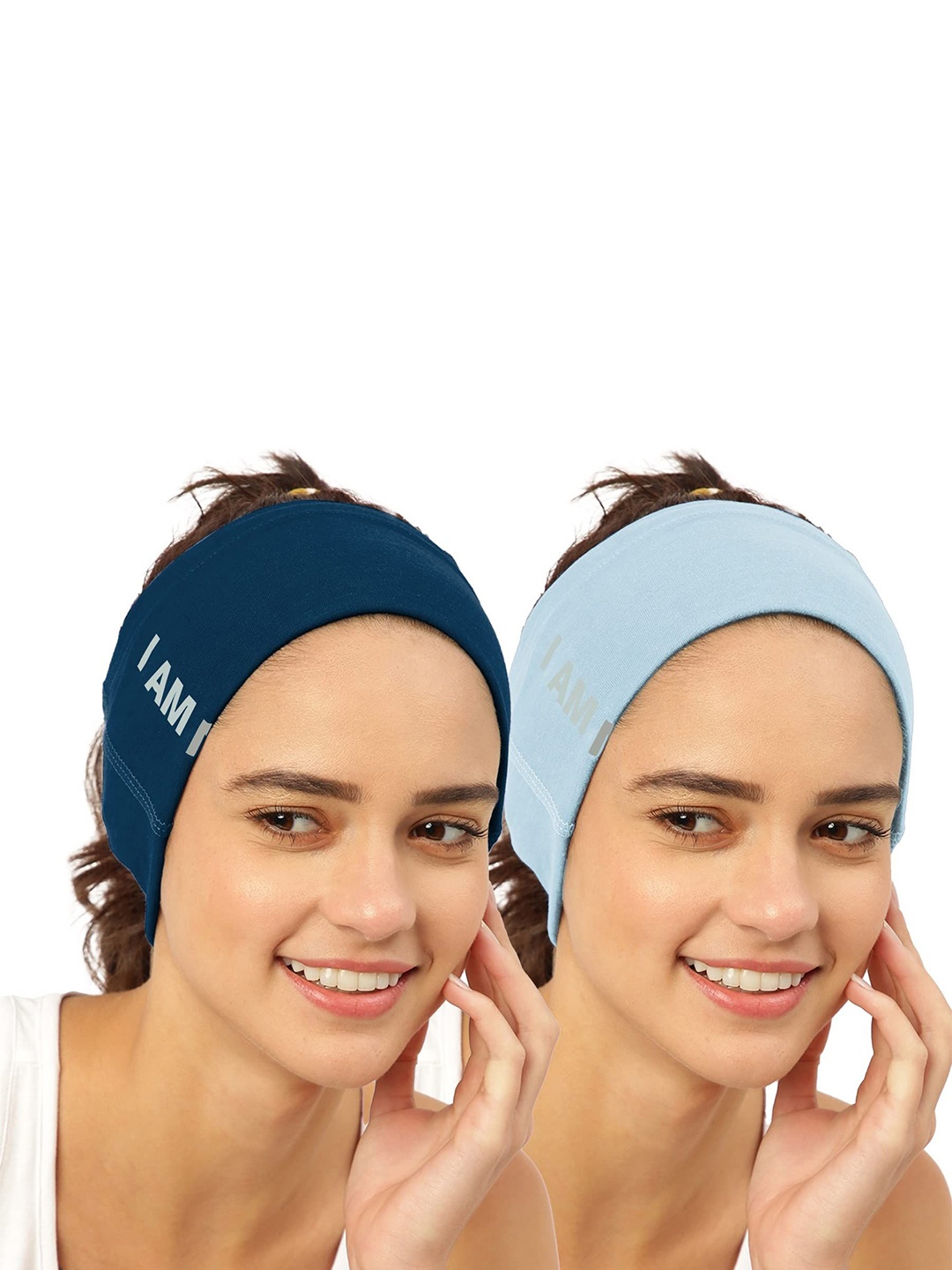 

FREECULTR Unisex Pack of 2 Bandana Headband, Blue