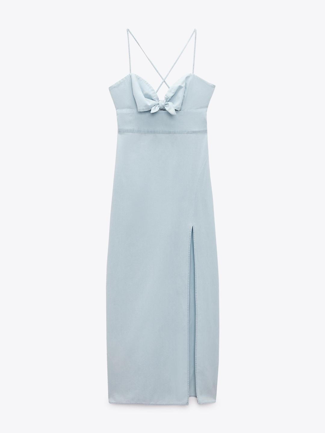 

ZARA Women Blue Dress