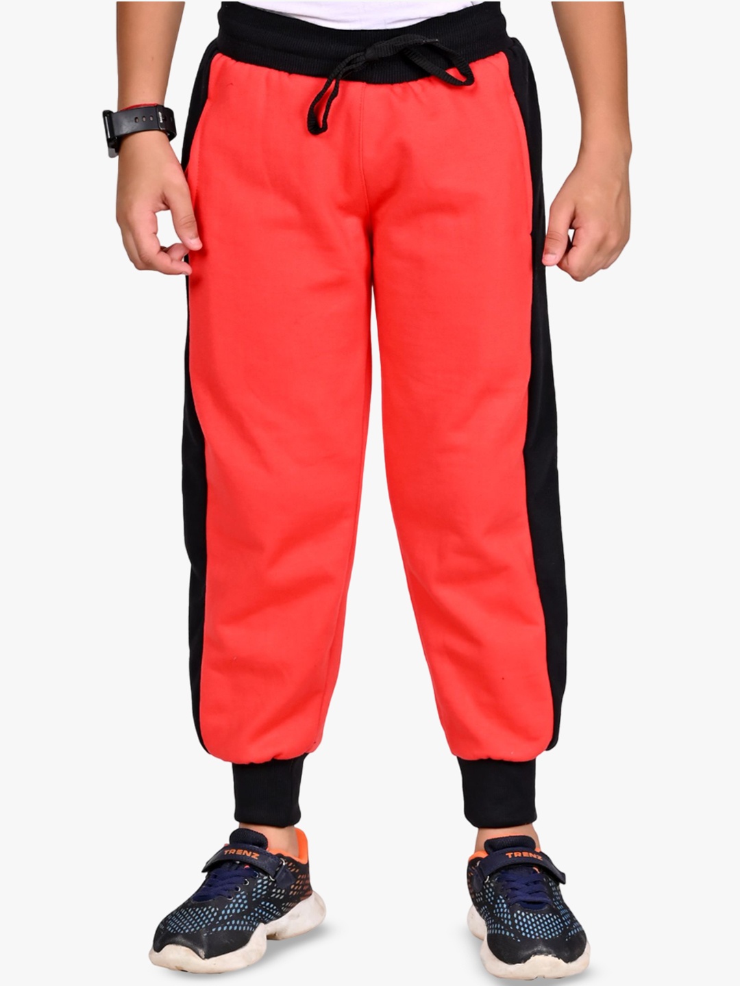 

BAESD Boys Regular Fit Joggers Solid Track Pants, Red