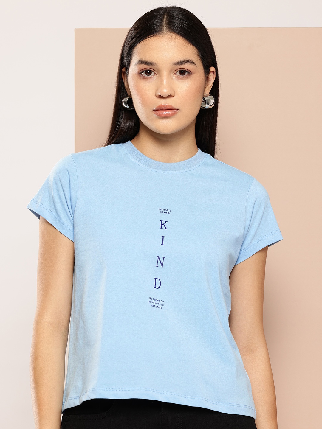 

Chemistry Typography Print Pure Cotton T-shirt, Blue
