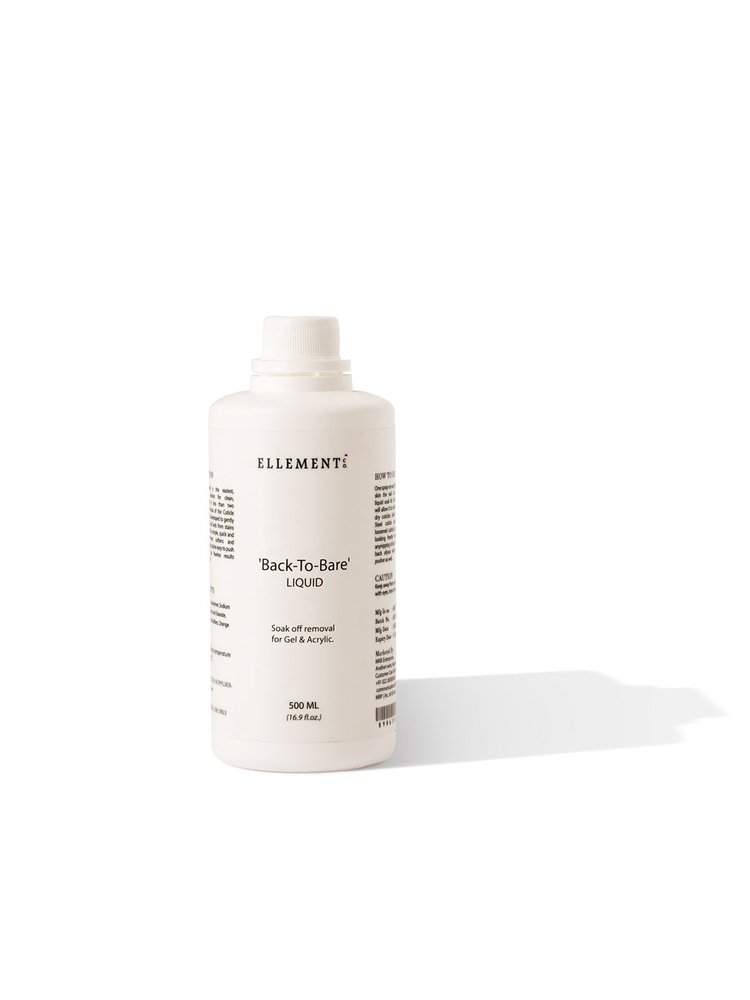 

BELLEMENT CO. Back-To-Bare Liquid Nail Polish Liquid Remover - 500 ml, White