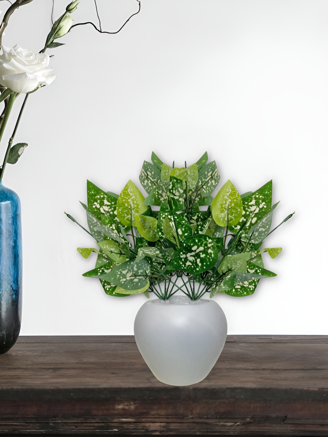 

ARTSY Off White & Green Calathea Artificial Flower