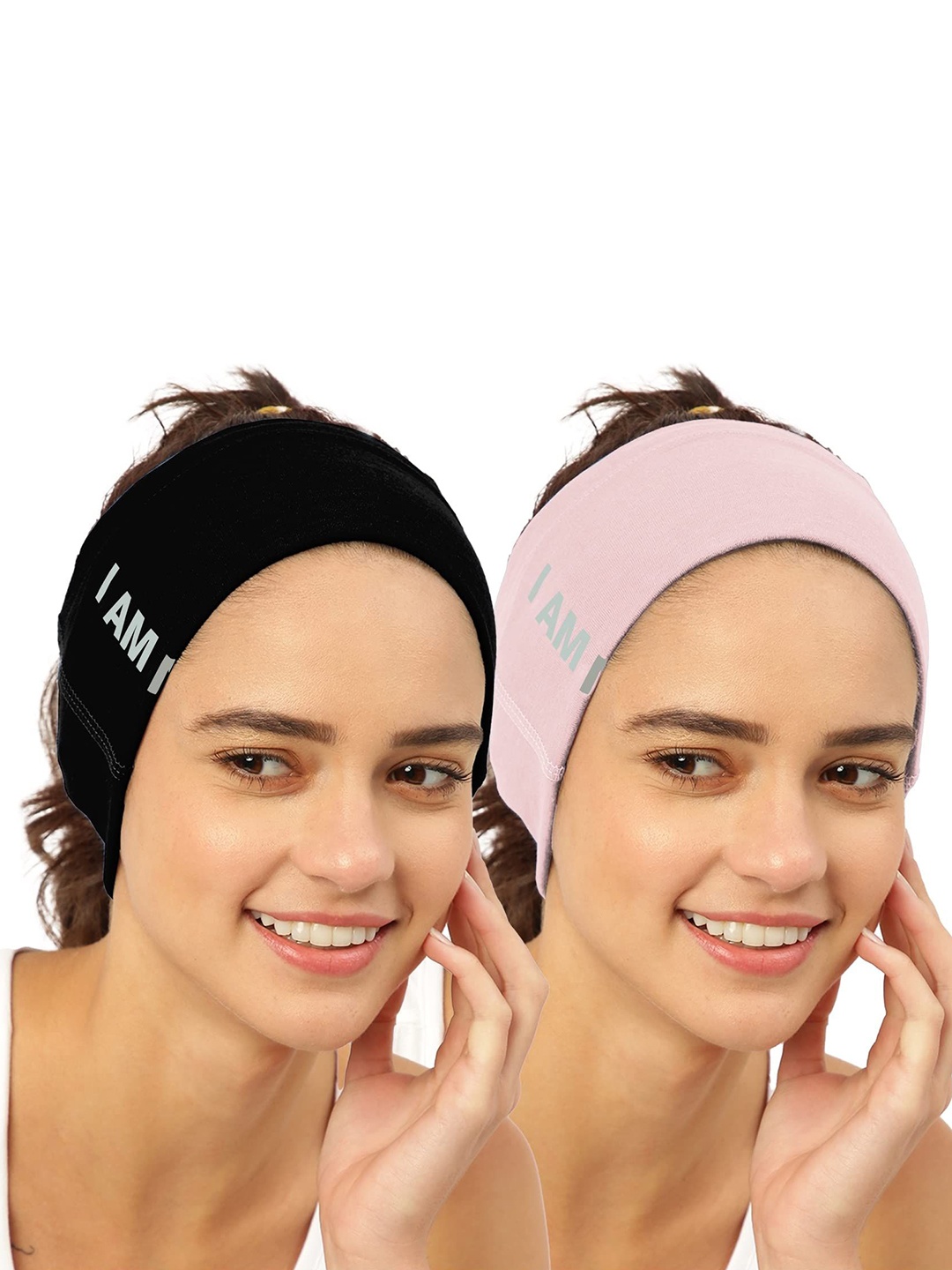 

FREECULTR Set Of 2 Unisex Bandana Multipurpose Headband, Pink