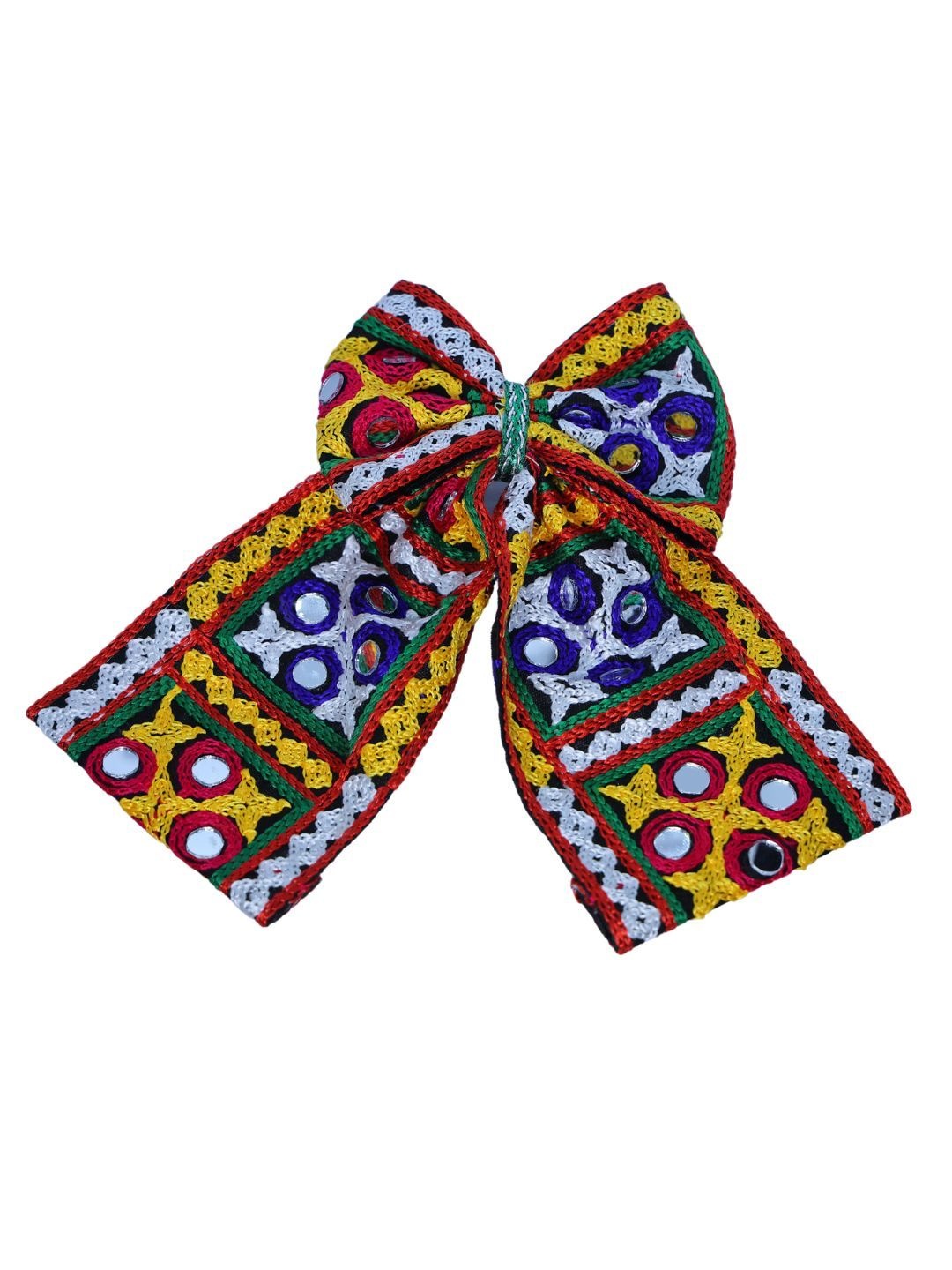 

Arendelle Women Pigtail Bow Embellished French Barrette Navratri 2024 Collection, Yellow