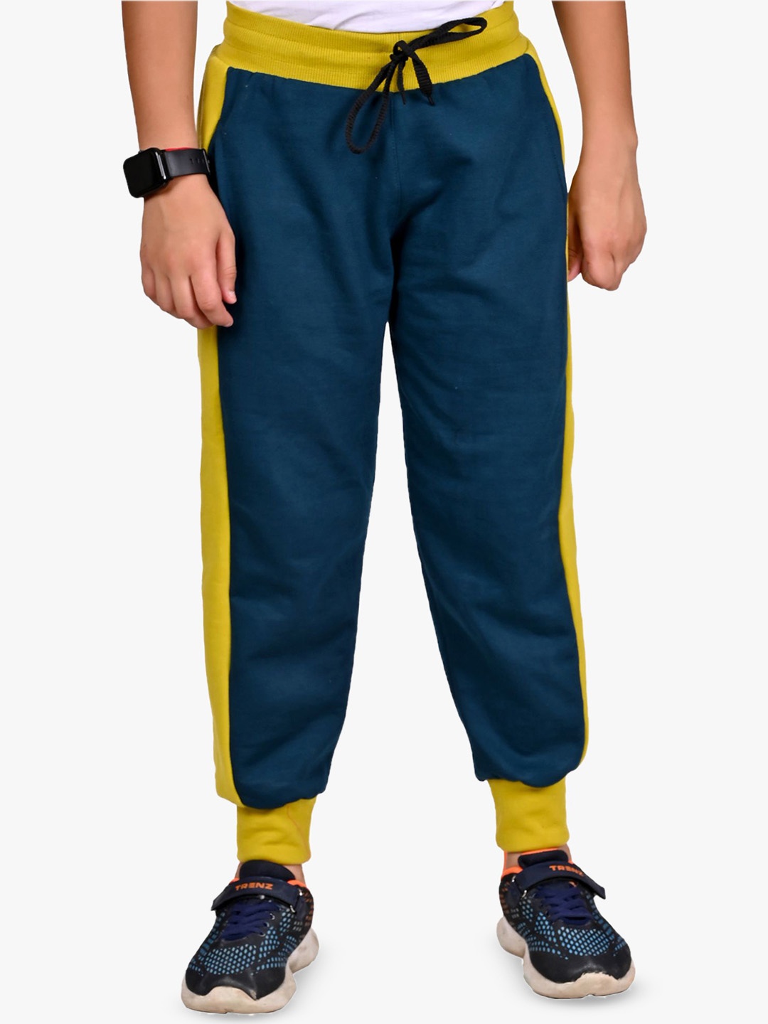 

BAESD Boys Solid Mid Rise Joggers, Navy blue
