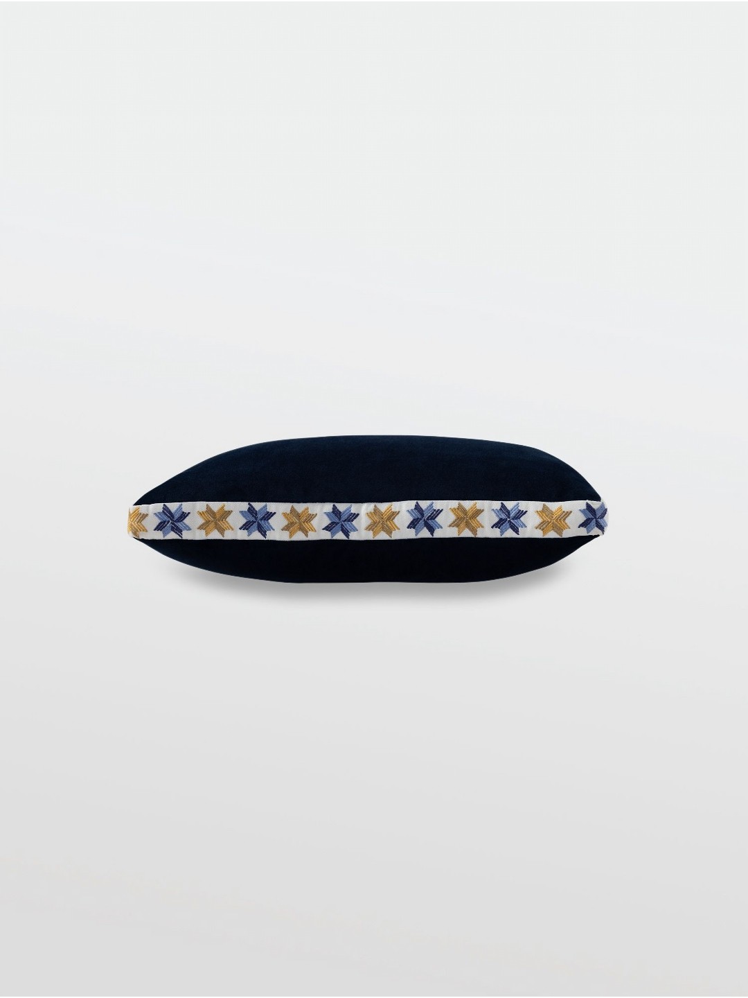 

Mirooh Navy Blue Printed Velvet Cushions