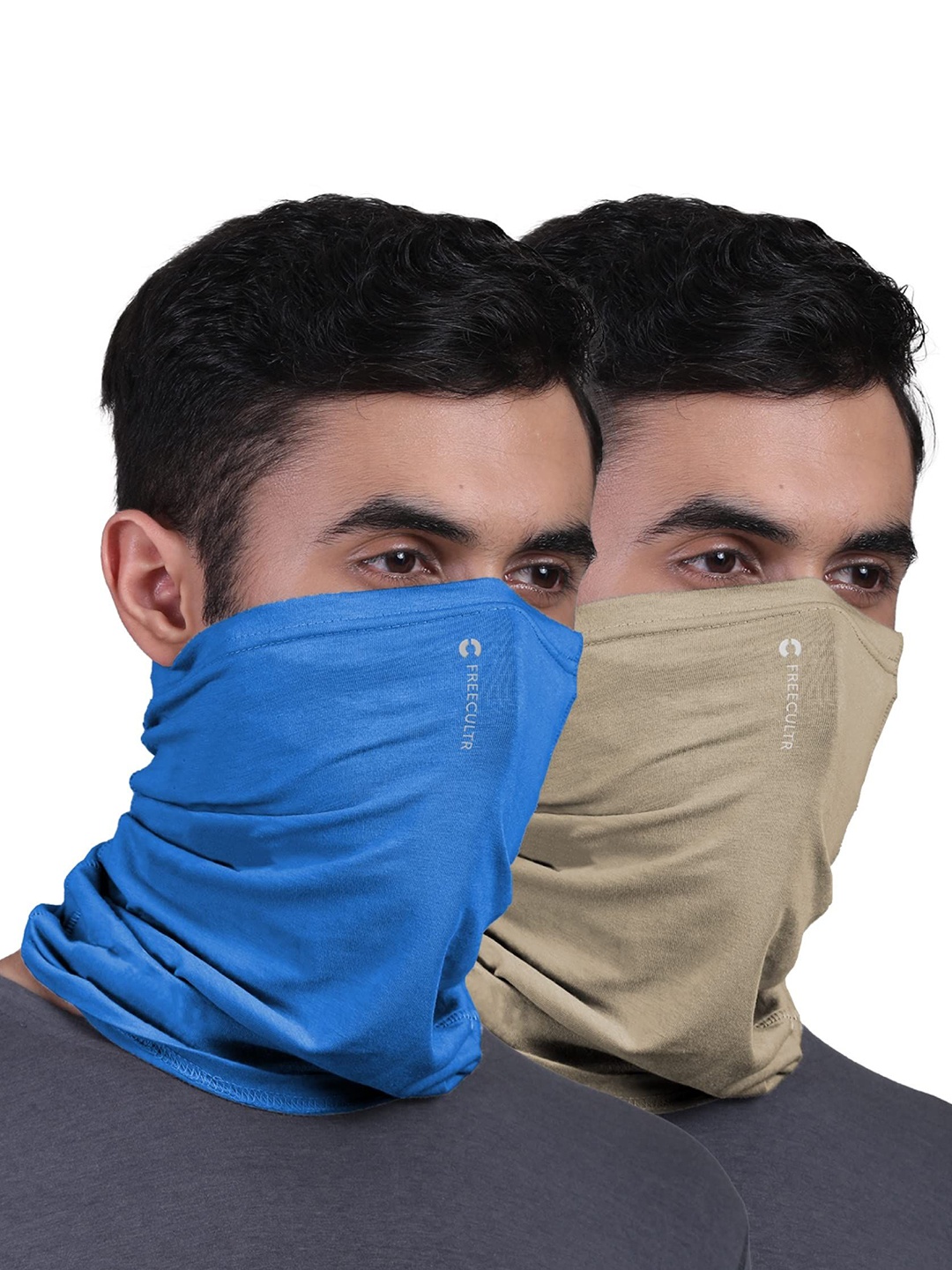 

FREECULTR Unisex Pack of 2 Bandana Headband, Beige
