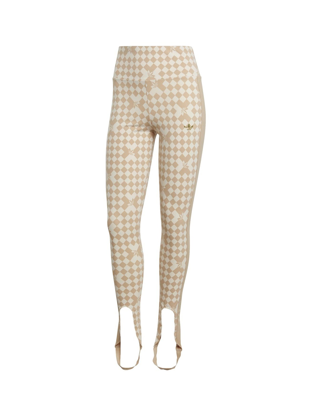 

ADIDAS Originals Women Checked Cotton High-Rise Ankle-Length Tights, Beige