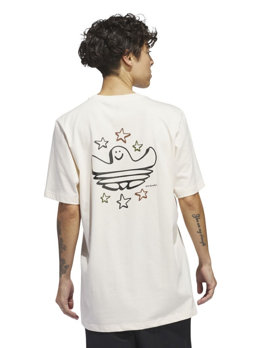 

ADIDAS Originals Men Graphic Printed Round Neck Cotton T-shirt, White