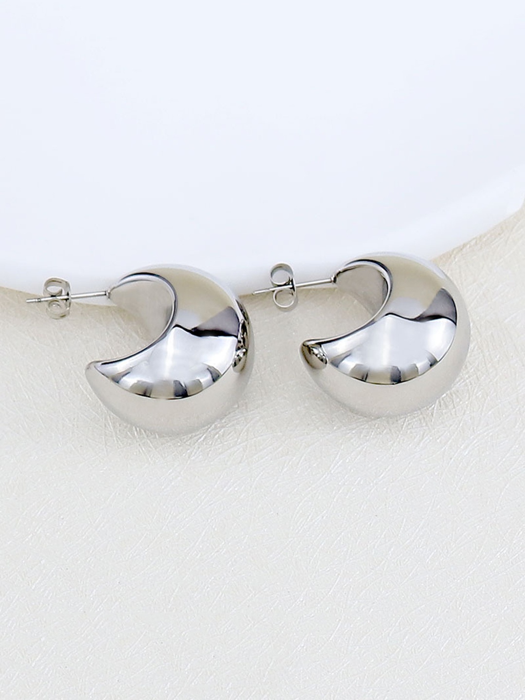 

FIMBUL Silver-Plated Stainless Steel Classic Studs