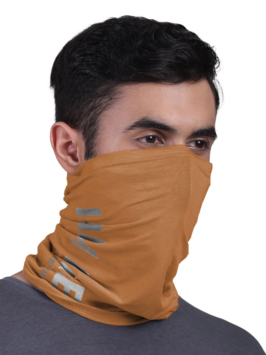 

FREECULTR Unisex Typography Bandana Headband, Mustard