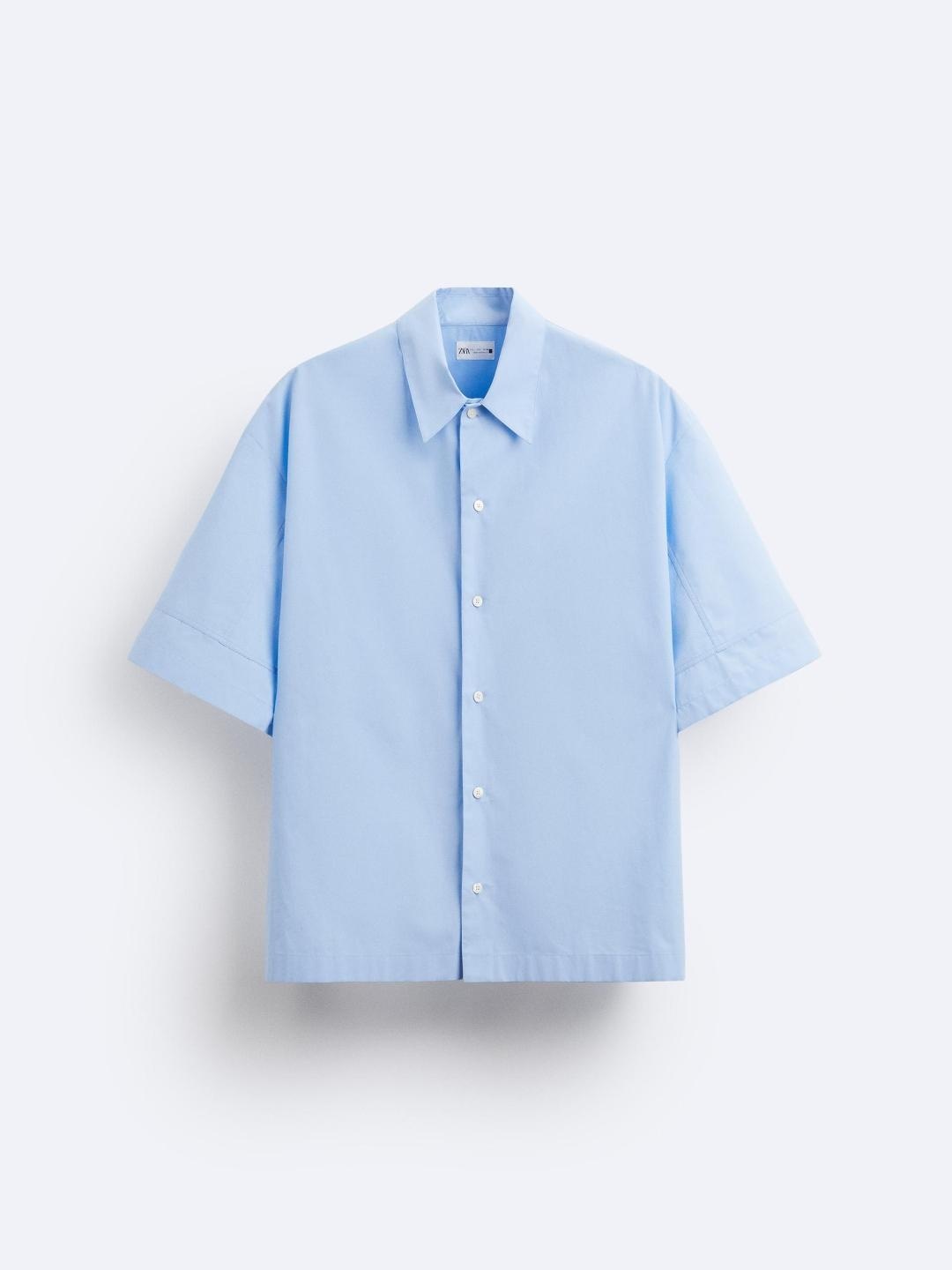 

ZARA Men Blue Shirts