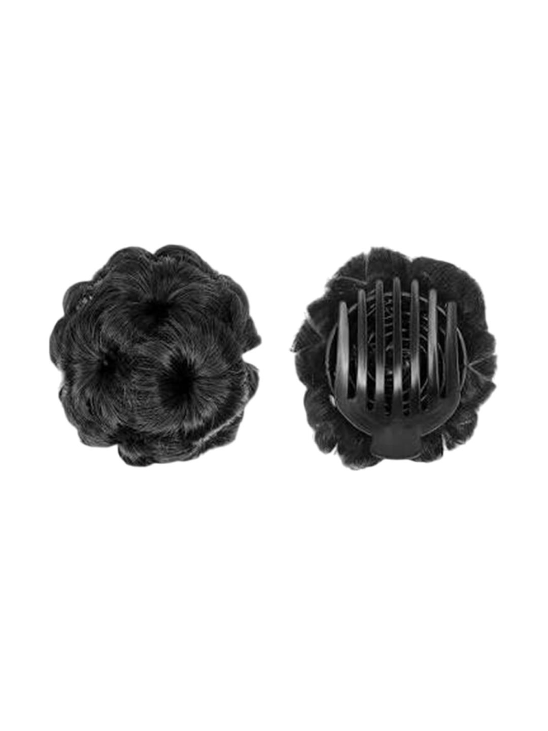 

D-Divine Clip In Bun Straight Hair Extension- Black