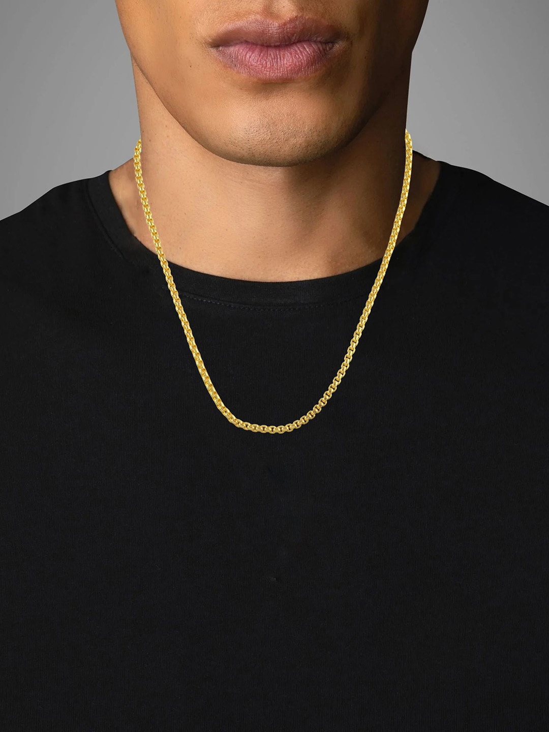

MEMOIR Men Gold-Plated Rolo Chain