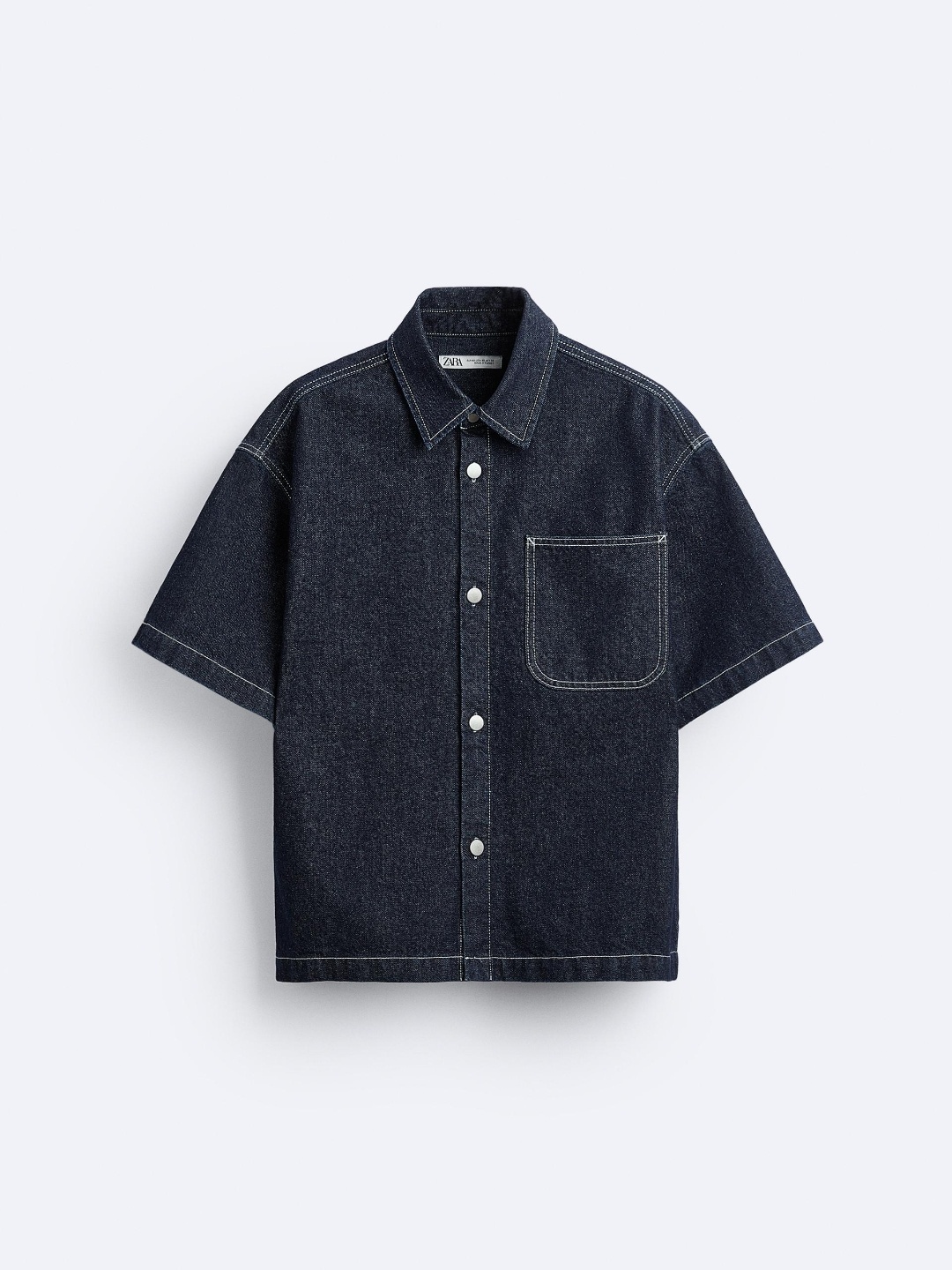 

ZARA Men Blue Shirts