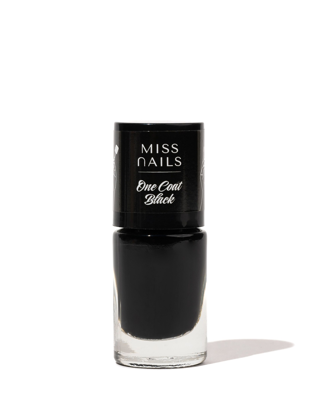 

MISS NAILS One Coat Black Nail Paint -10 ml - 61