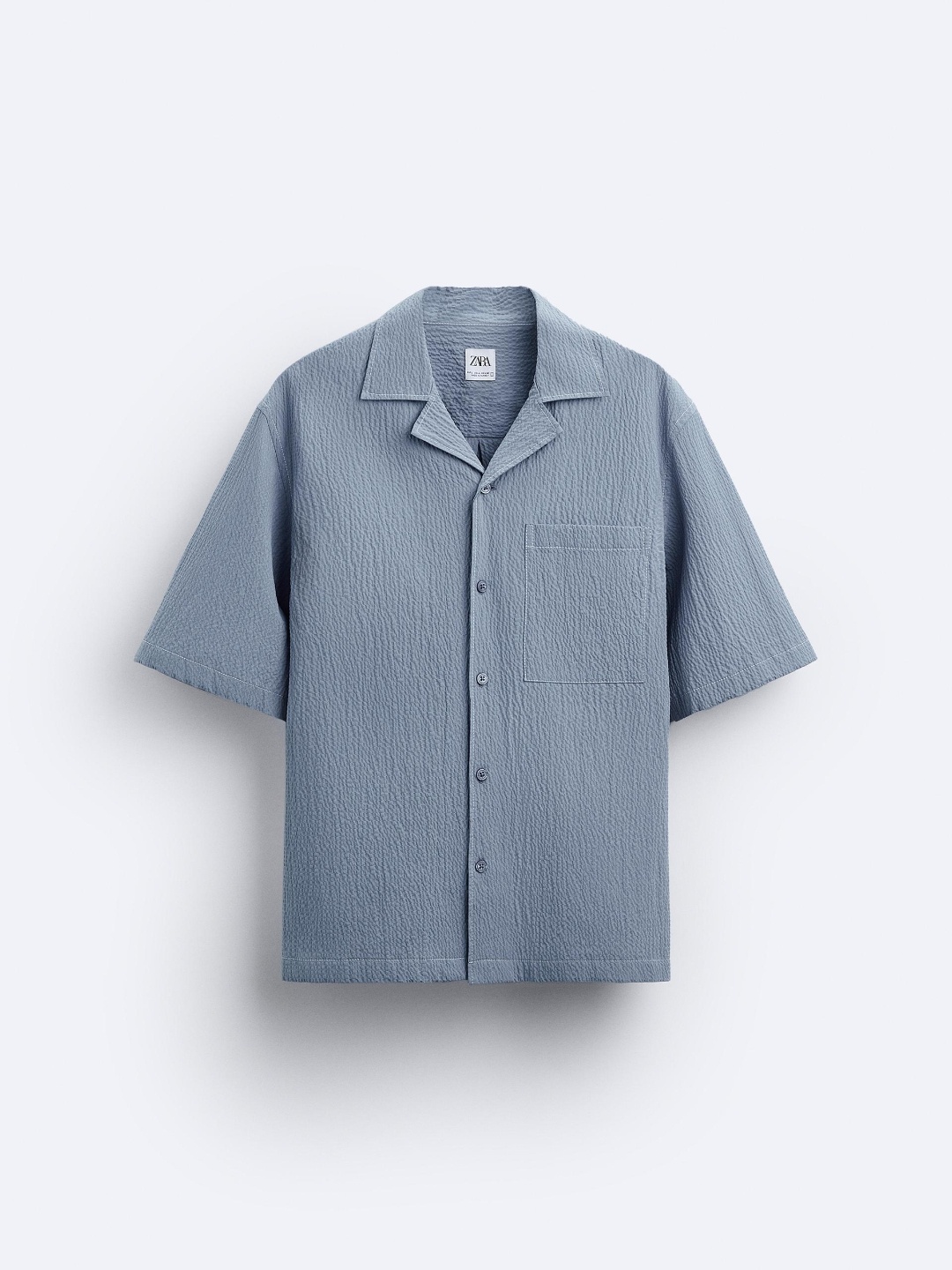 

ZARA Men Blue Shirts