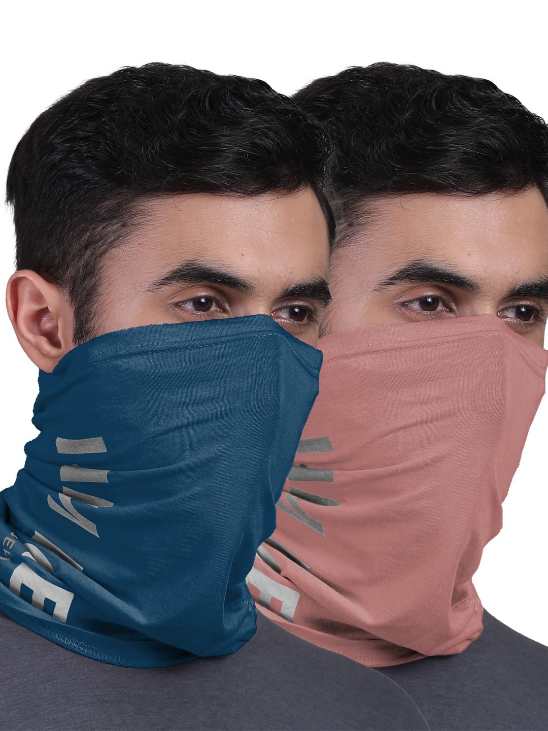 

FREECULTR Pack Of 2 Unisex Bandana Headband, Blue