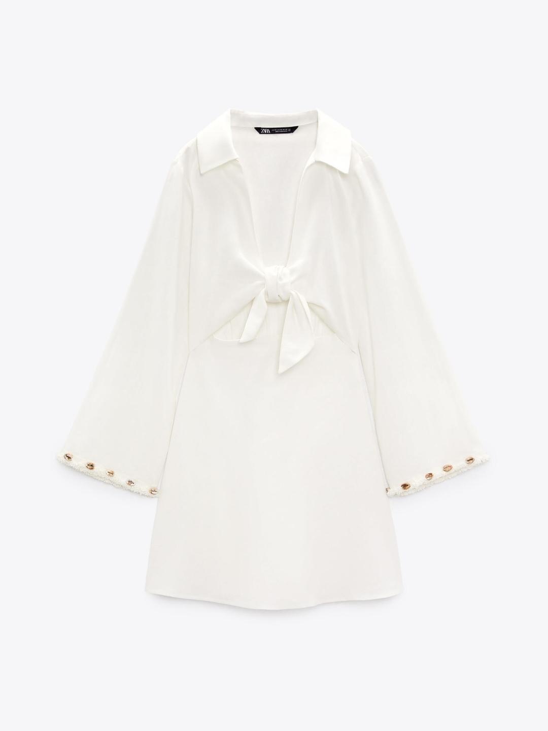 

ZARA Women Beige Dress