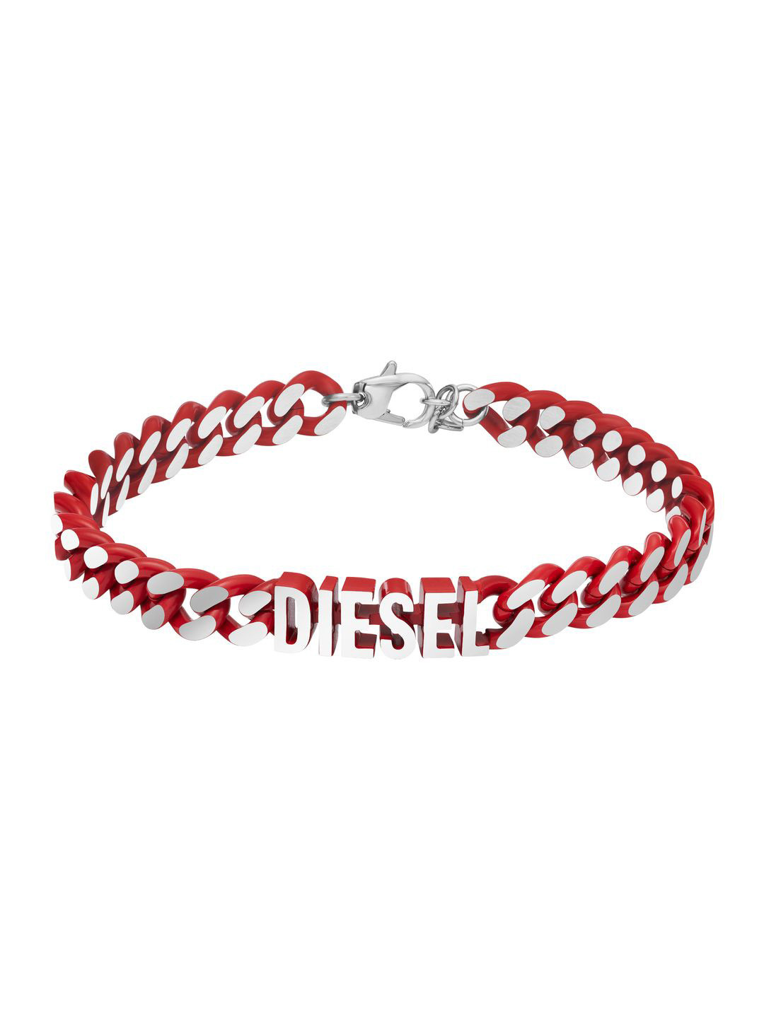 

DIESEL Men Stainless Steel Link Bracelet, Silver