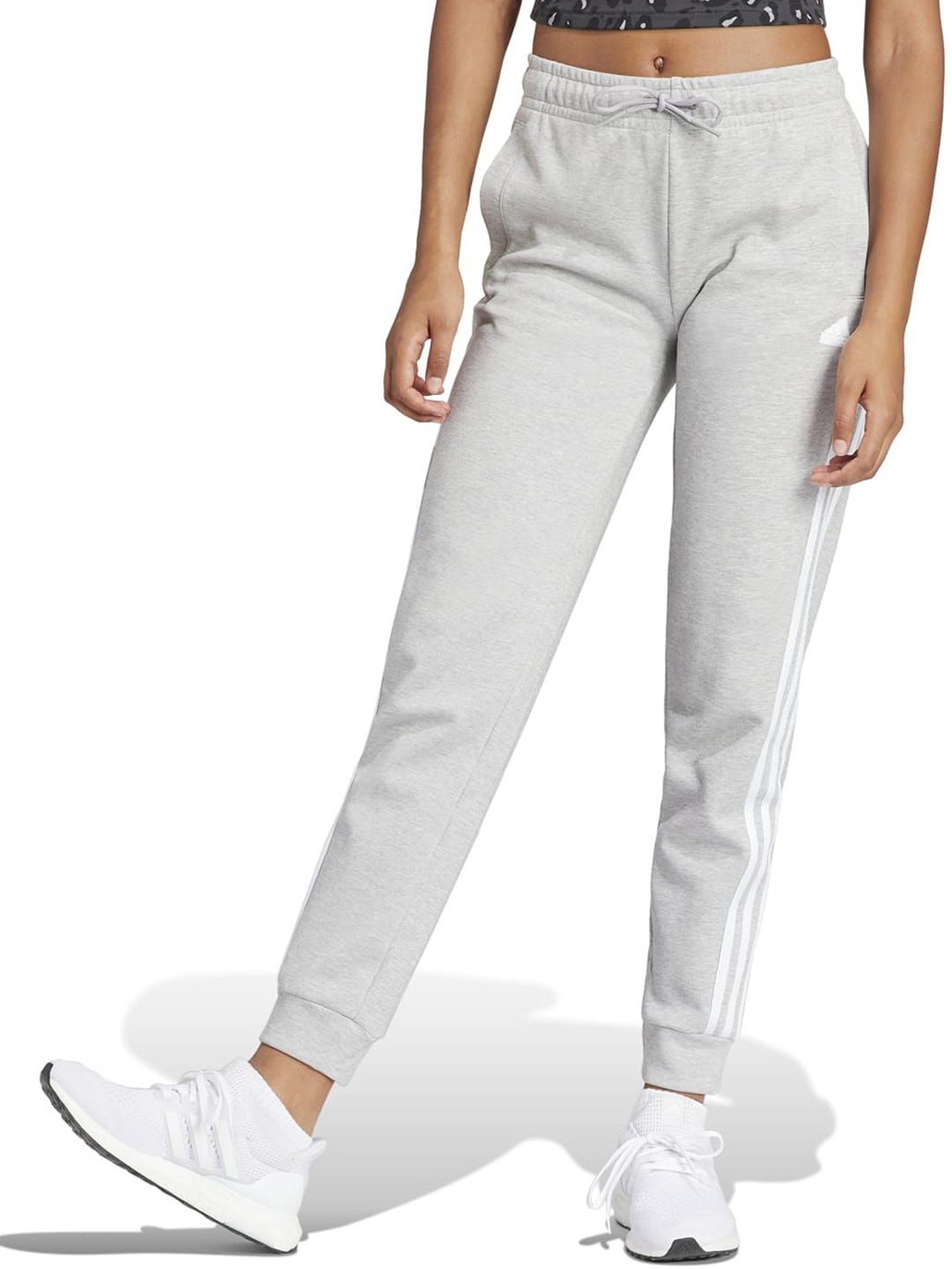 

ADIDAS Women W Fi 3s Reg Cotton Mid-Rise Joggers, Grey