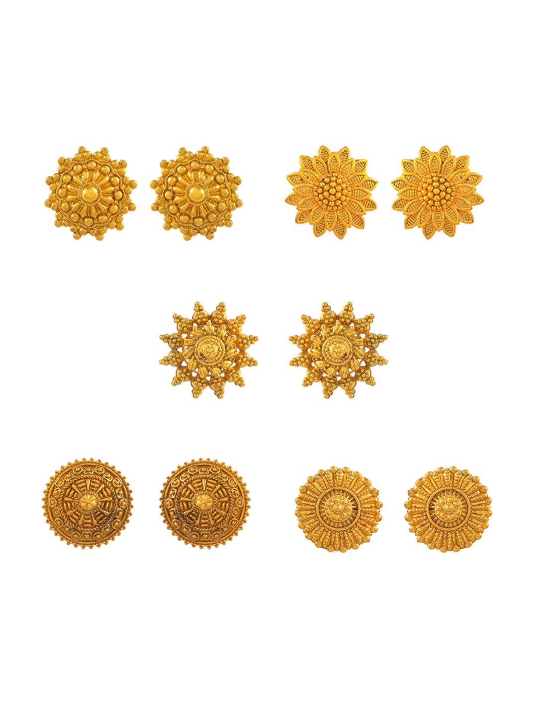 

MEMOIR Set of 5 Gold-Plated Earring