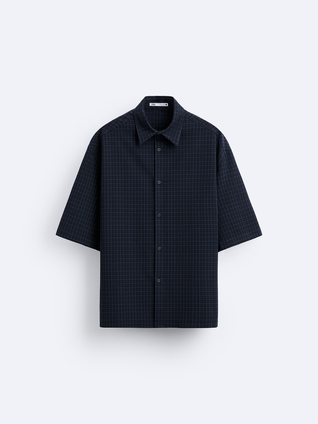 

ZARA Men Navy Blue Shirts