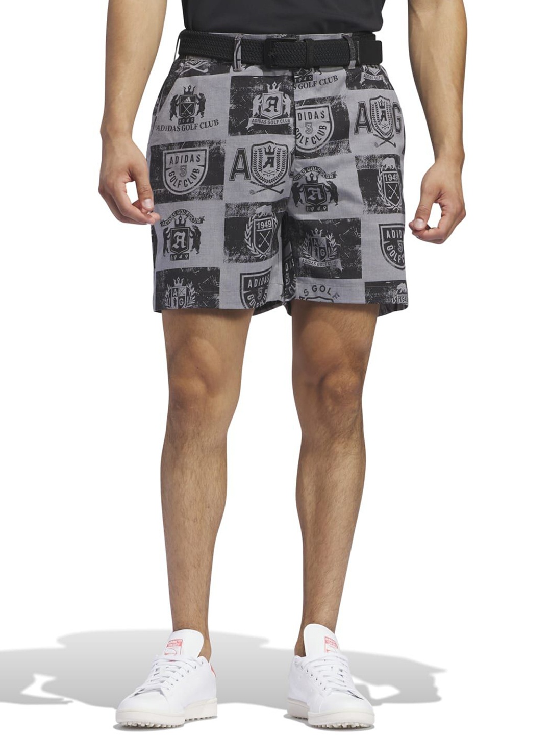 

ADIDAS Men GO-TO Prt Printed Shorts, Grey