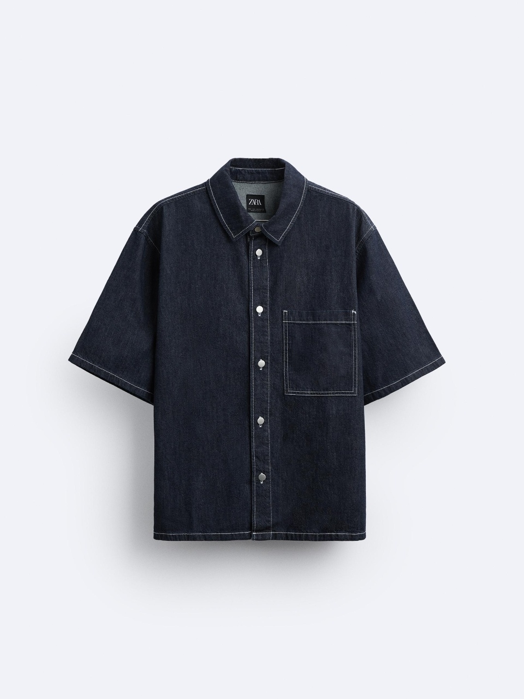 

ZARA Men Blue Shirts