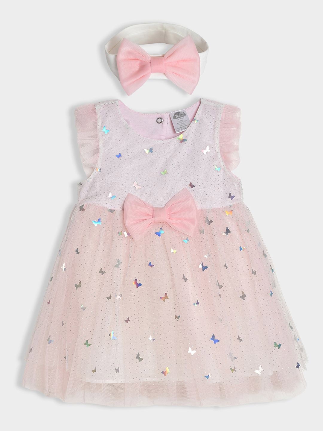 

MiArcus Girls Embellished Fit & Flare Dress with Headband, Pink